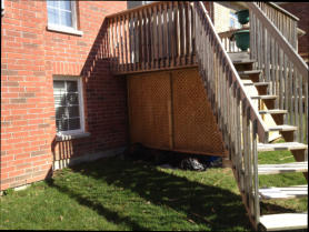 Deck Stairs and Enclosure